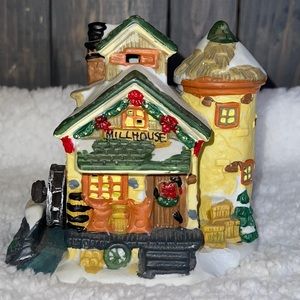 Mill House w Water Wheel “2005 Village” Christmas Village Merry Christmas 🎄 🎄